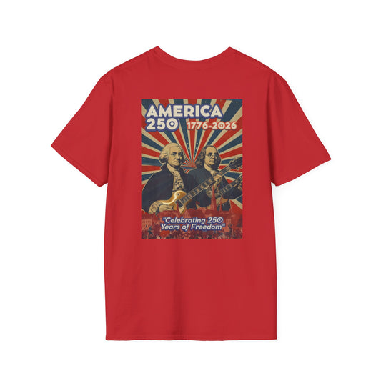 Home of the Brave Eagle T-Shirt — George & Ben Guitars Patriotic USA Flag Tee