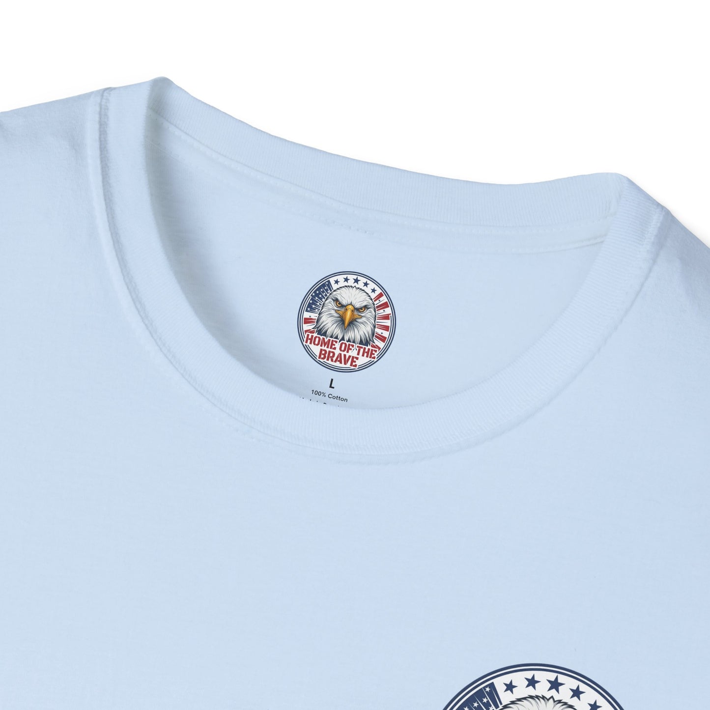 Home of the Brave Eagle T-Shirt — George & Ben Guitars Patriotic USA Flag Tee