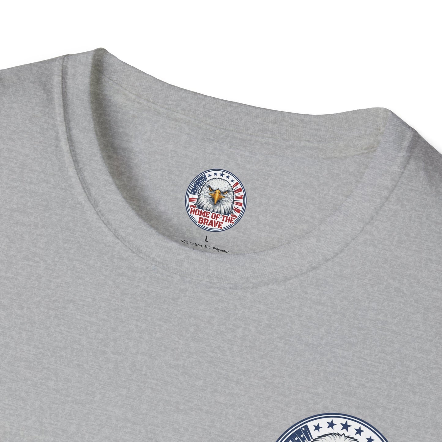 Home of the Brave Eagle T-Shirt — George & Ben Guitars Patriotic USA Flag Tee