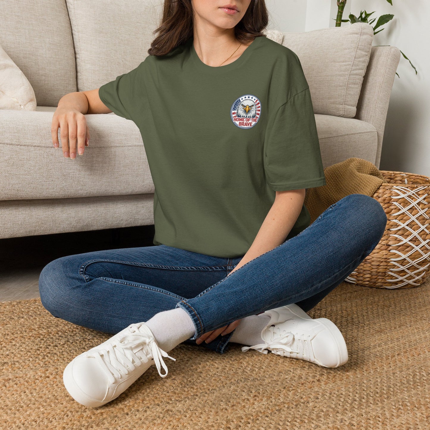 Veteran Eagle Emblem T-Shirt — Crimanals Prefer Logo Tee