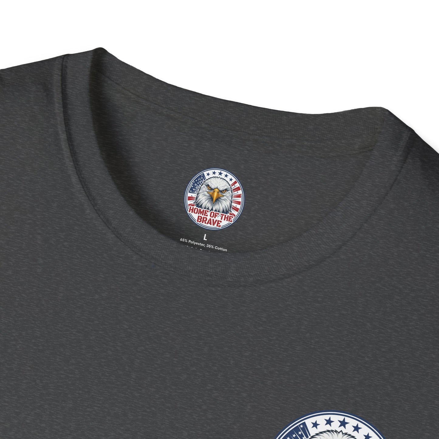 Home of the Brave Eagle T-Shirt — George & Ben Guitars Patriotic USA Flag Tee