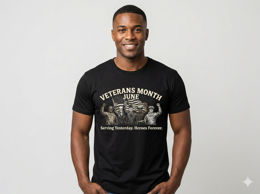 Veterans Month June T-Shirt — Proud Military Tribute Tee