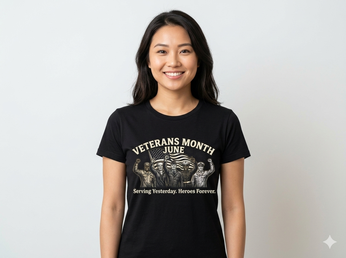 Veterans Month June T-Shirt — Proud Military Tribute Tee