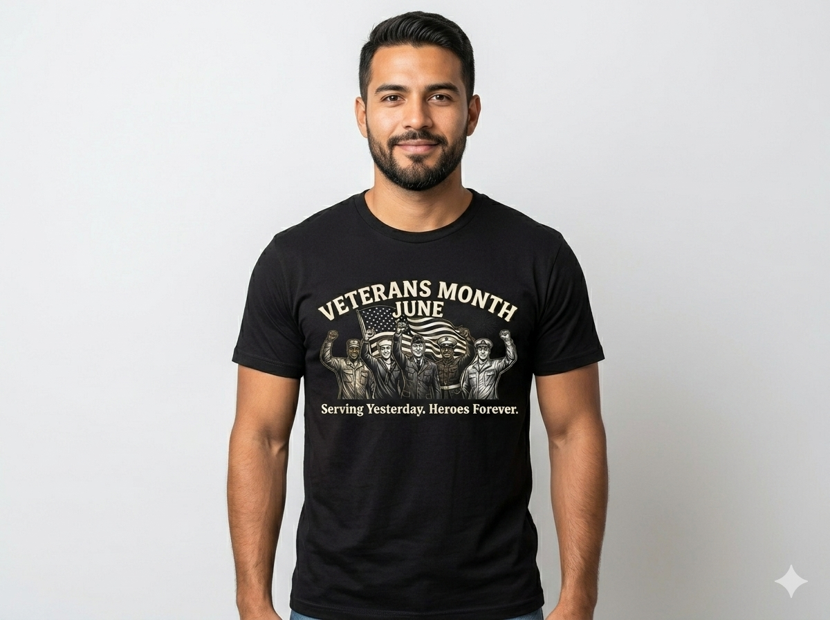 Veterans Month June T-Shirt — Proud Military Tribute Tee