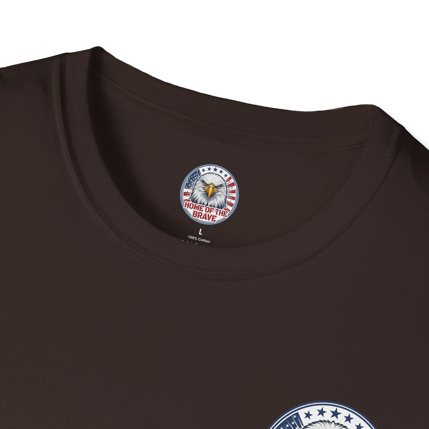 Home of the Brave Eagle T-Shirt — George & Ben Guitars Patriotic USA Flag Tee
