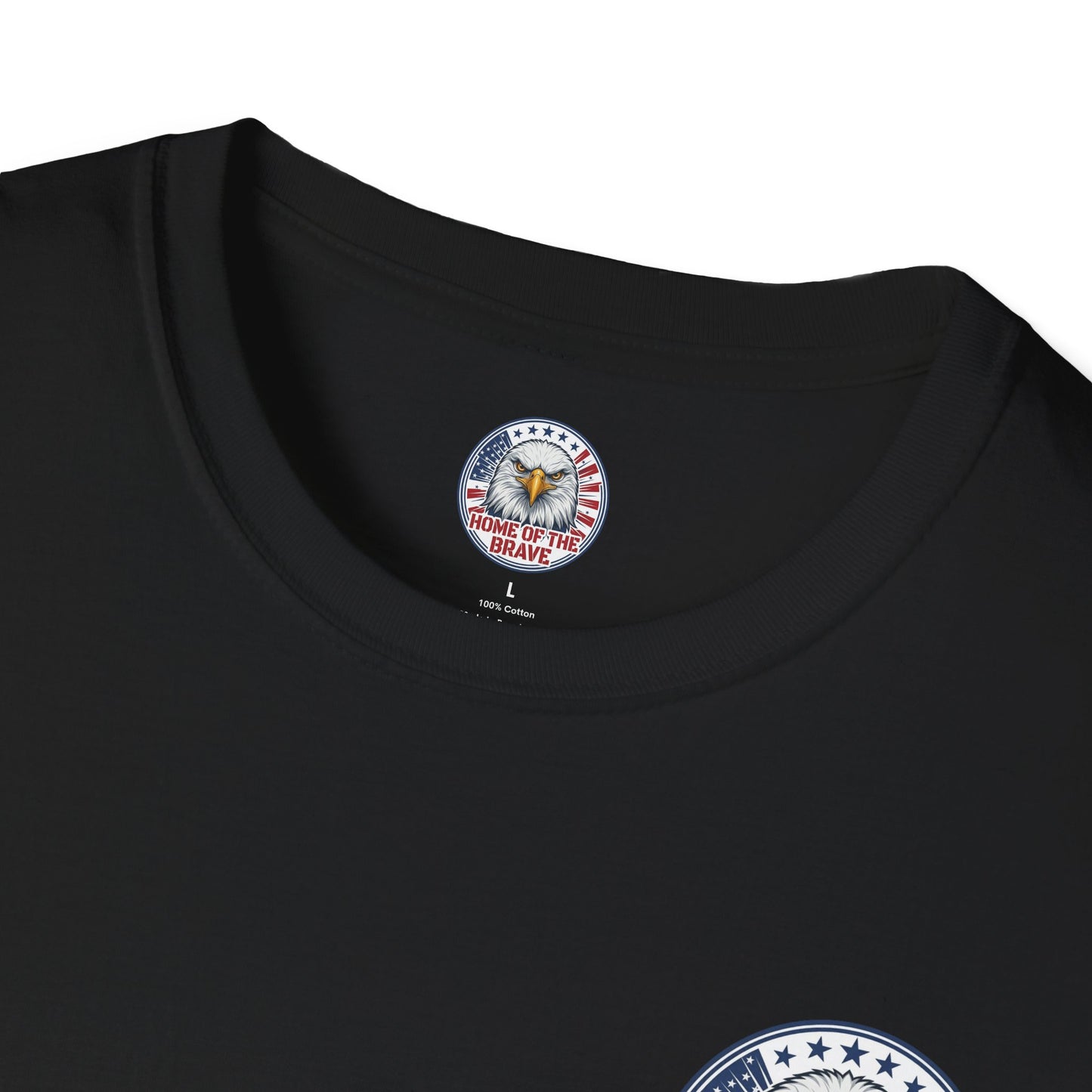 Home of the Brave Eagle T-Shirt — George & Ben Guitars Patriotic USA Flag Tee