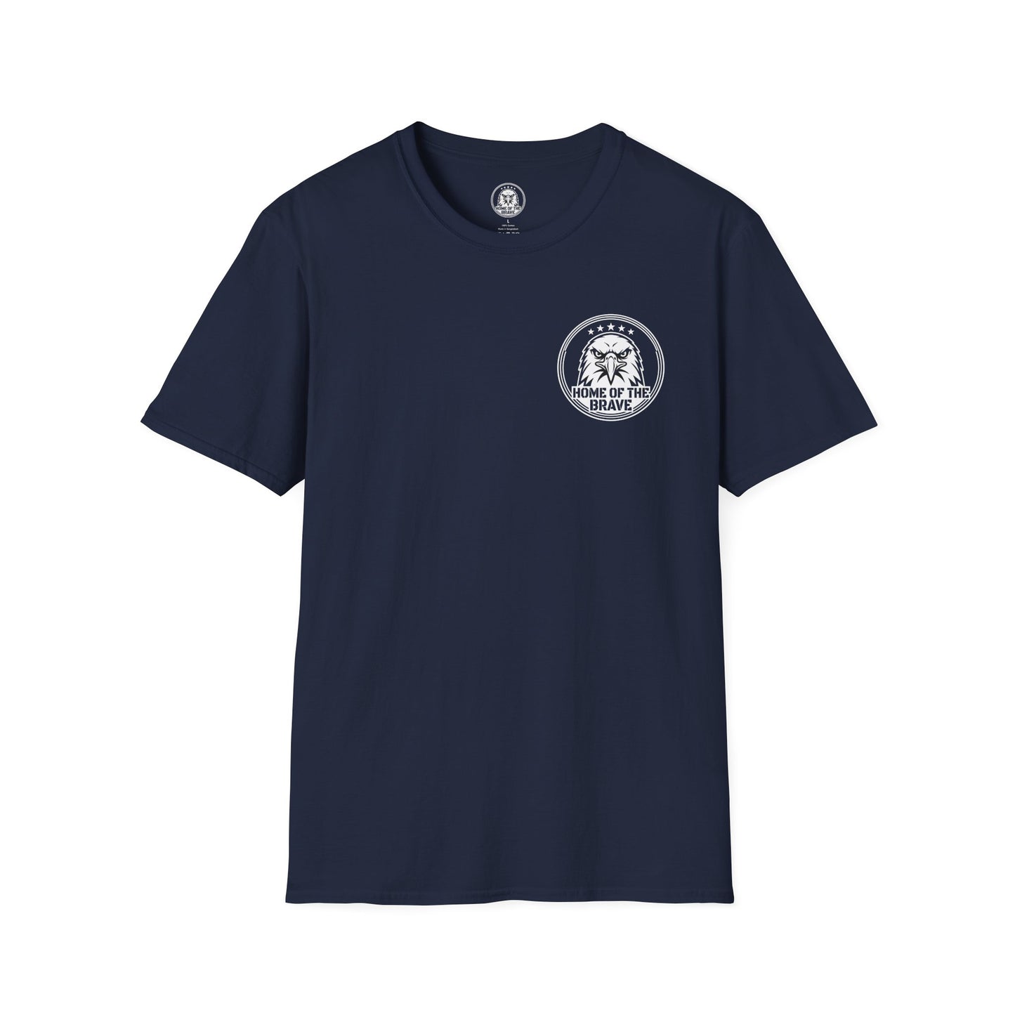 T-Shirt — 'Home of the Brave' Eagle Patriotic Graphic Tee