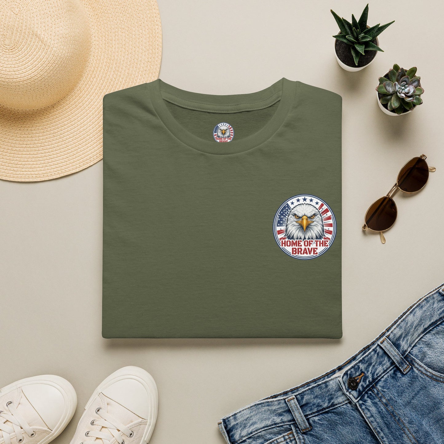 Veteran Eagle Emblem T-Shirt — Crimanals Prefer Logo Tee