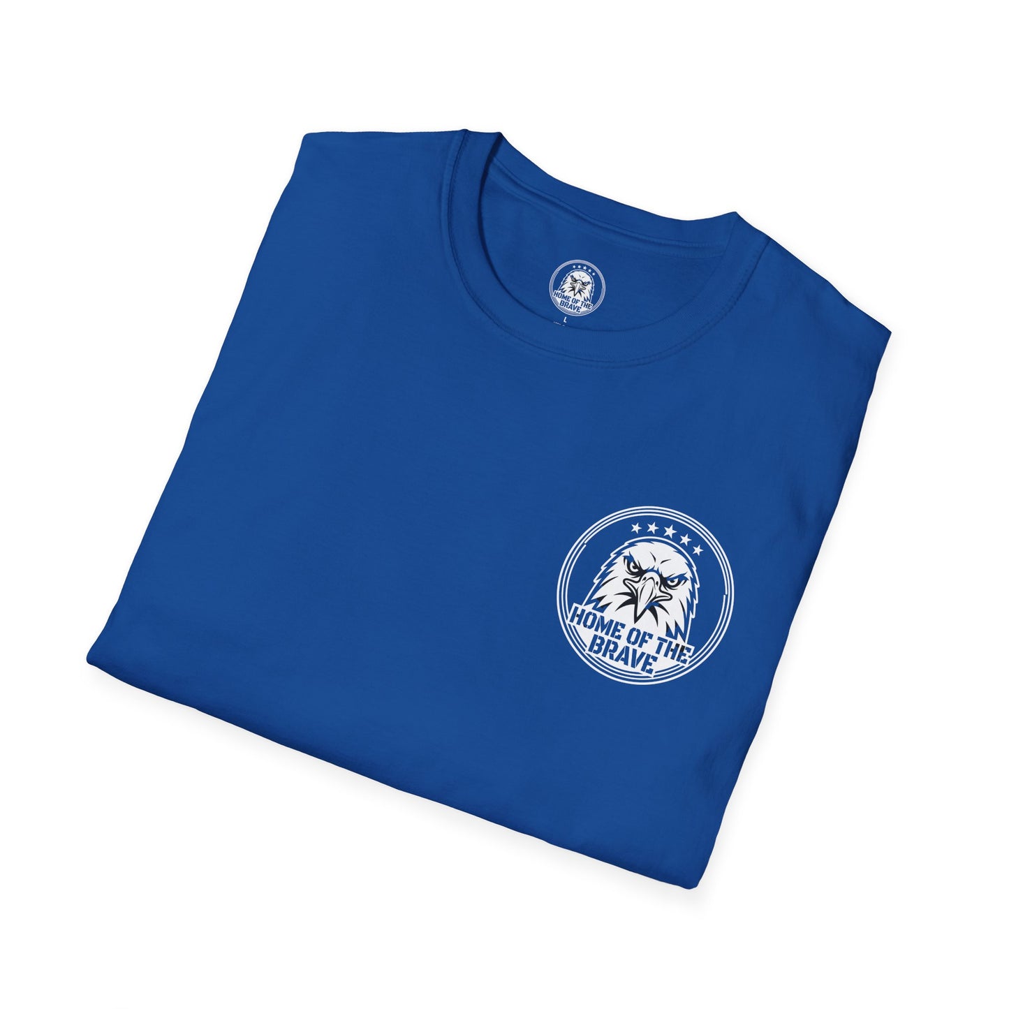 T-Shirt — 'Home of the Brave' Eagle Patriotic Graphic Tee