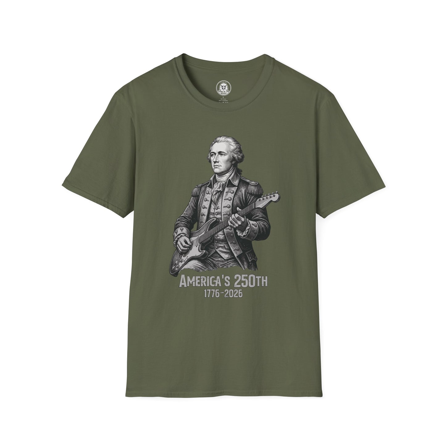 America's 250th T-Shirt — Patriotic Hamilton Guitar Graphic (1776–2026)