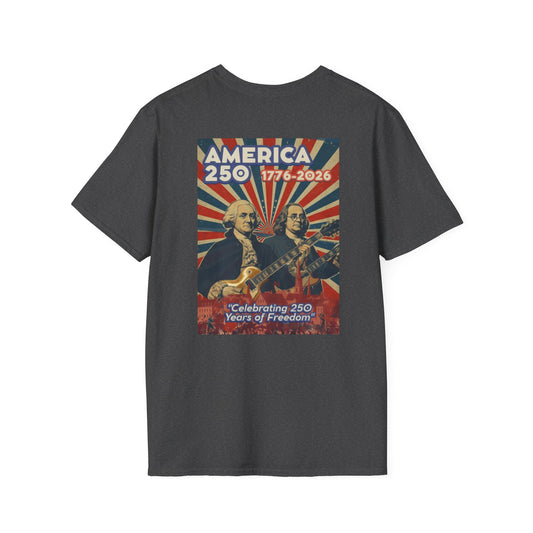 Home of the Brave Eagle T-Shirt — George & Ben Guitars Patriotic USA Flag Tee