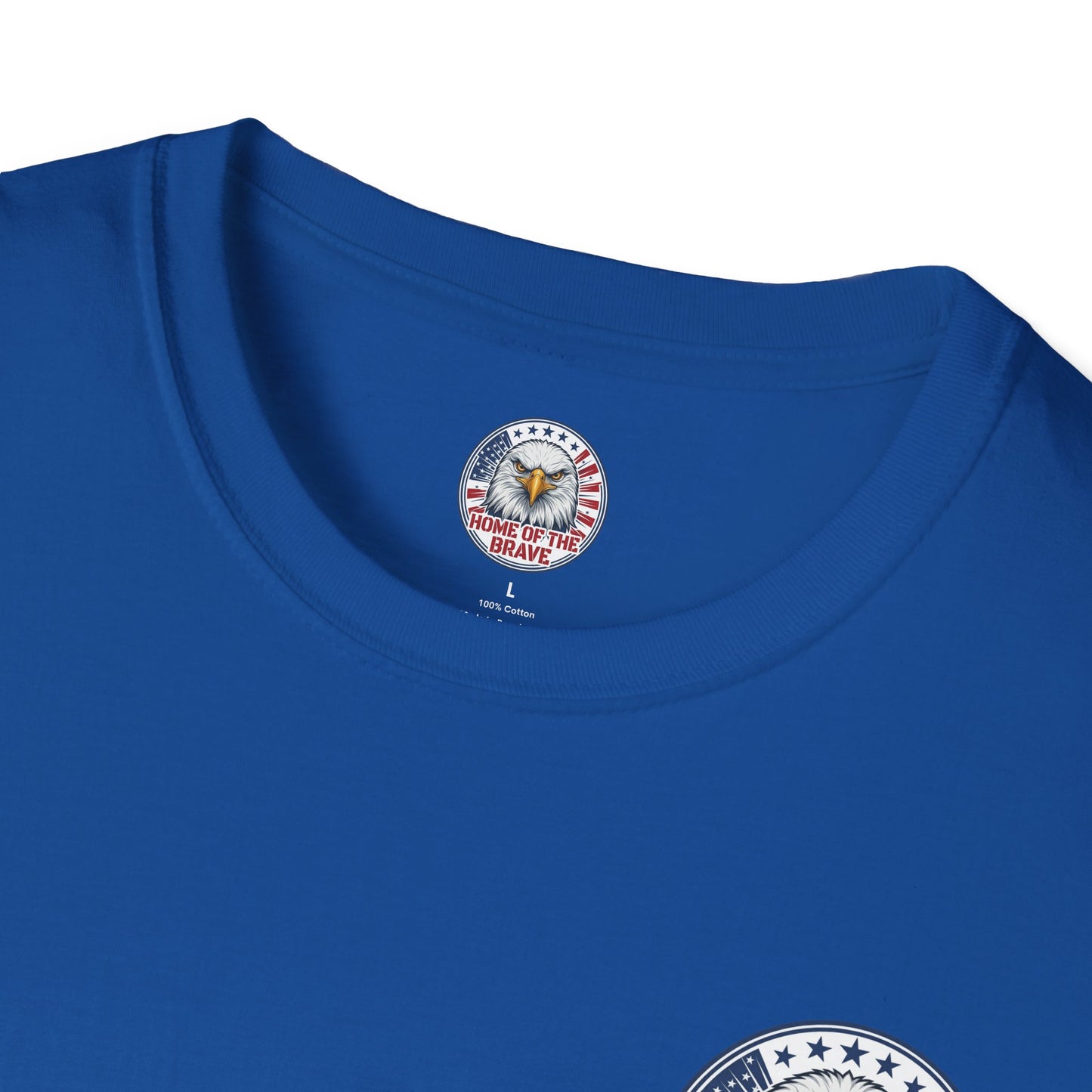 Home of the Brave Eagle T-Shirt — George & Ben Guitars Patriotic USA Flag Tee