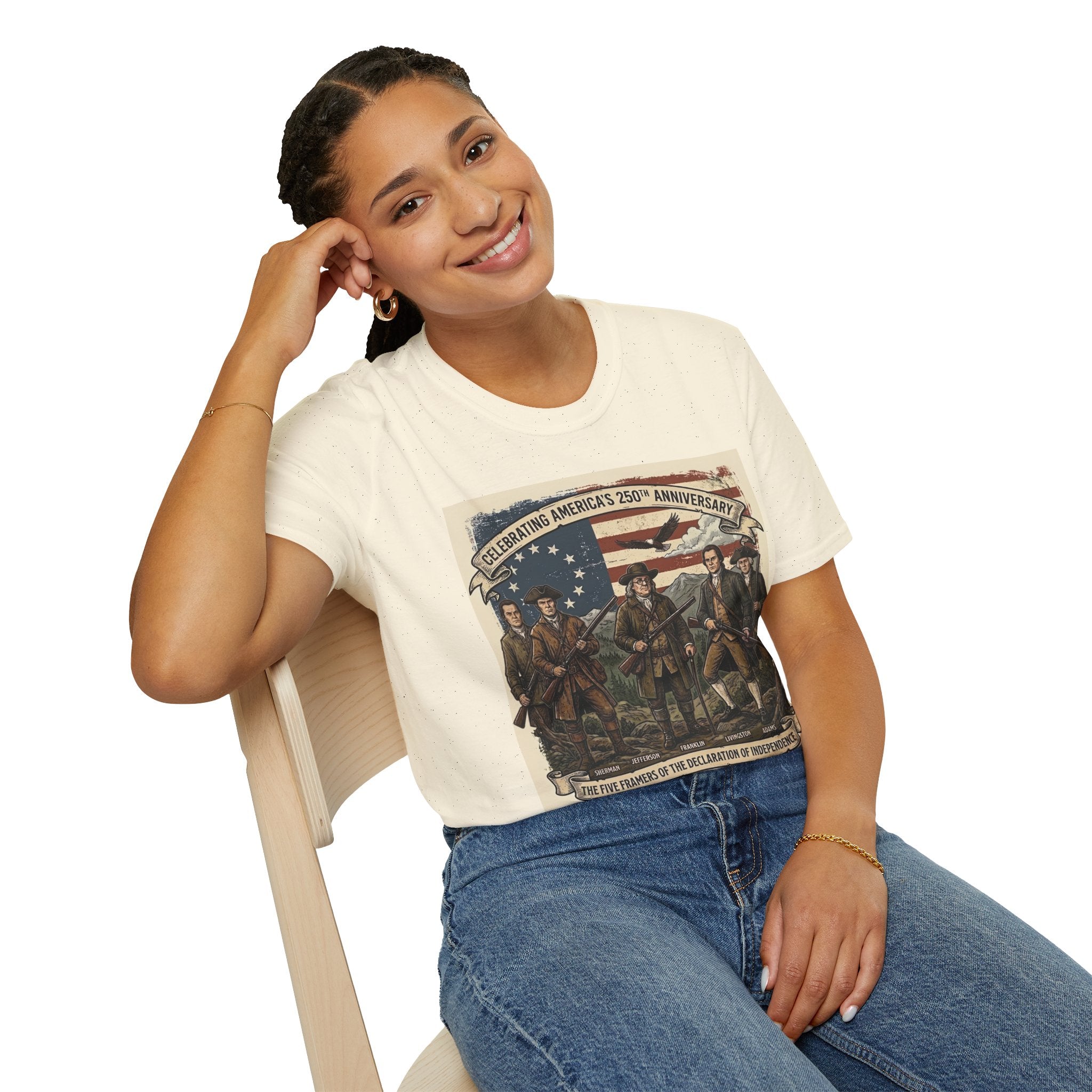 1776–2026 'At The Ready' Historical Patriots T-Shirt — Celebrating America's 250th Anniversary