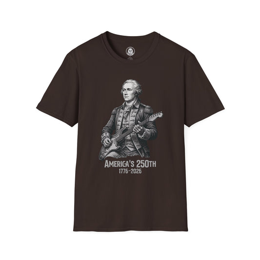 America's 250th T-Shirt — Patriotic George Washington Guitar Graphic (1776–2026)