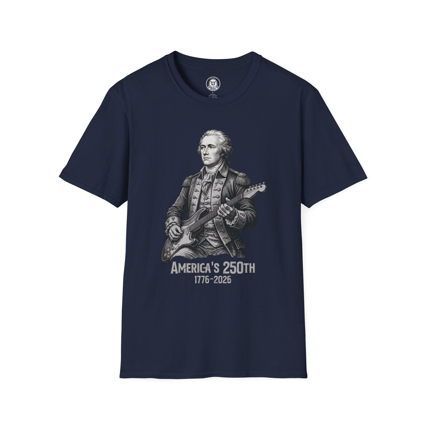 America's 250th T-Shirt — Patriotic Hamilton Guitar Graphic (1776–2026)