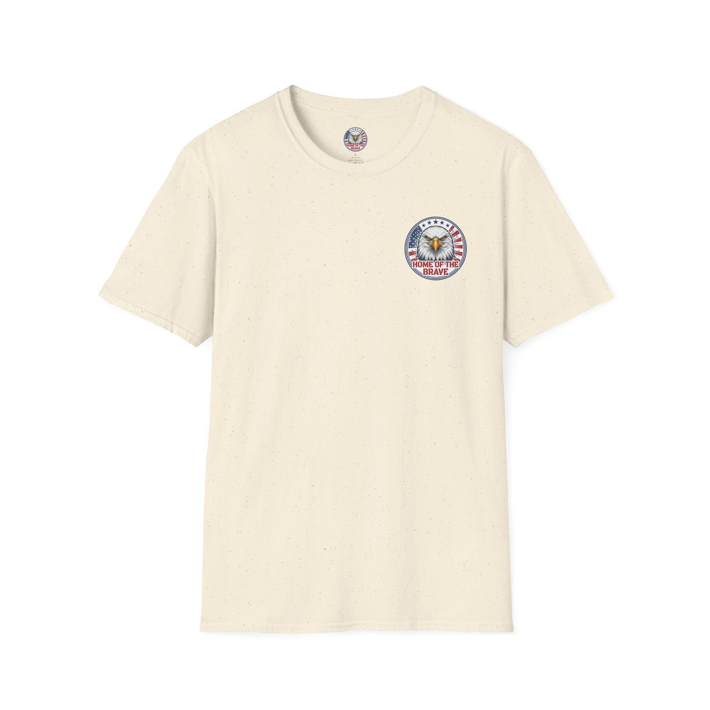 Home of the Brave Eagle T-Shirt — George & Ben Guitars Patriotic USA Flag Tee