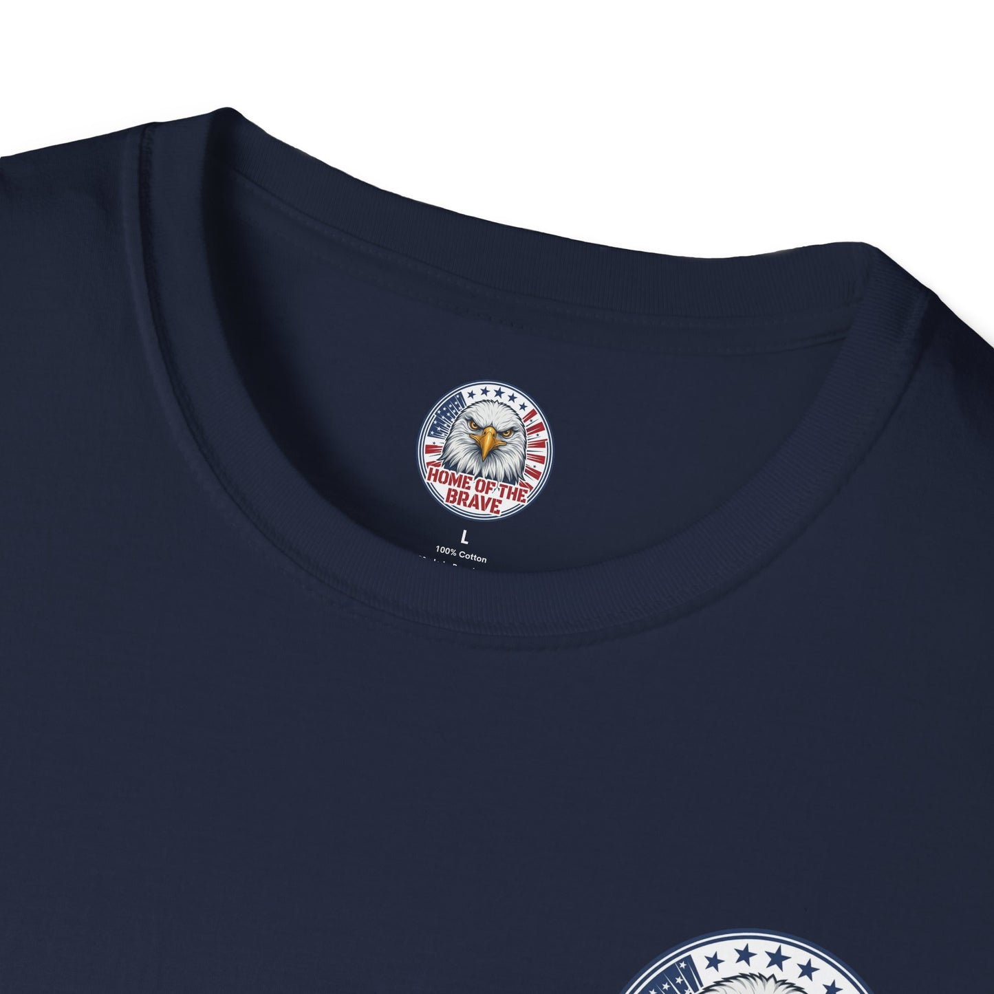 Home of the Brave Eagle T-Shirt — George & Ben Guitars Patriotic USA Flag Tee