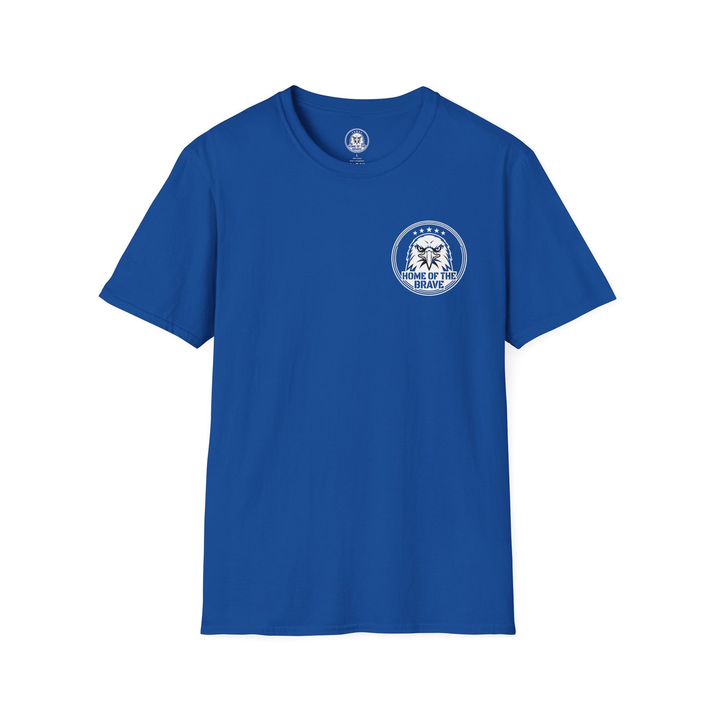 T-Shirt — 'Home of the Brave' Eagle Patriotic Graphic Tee