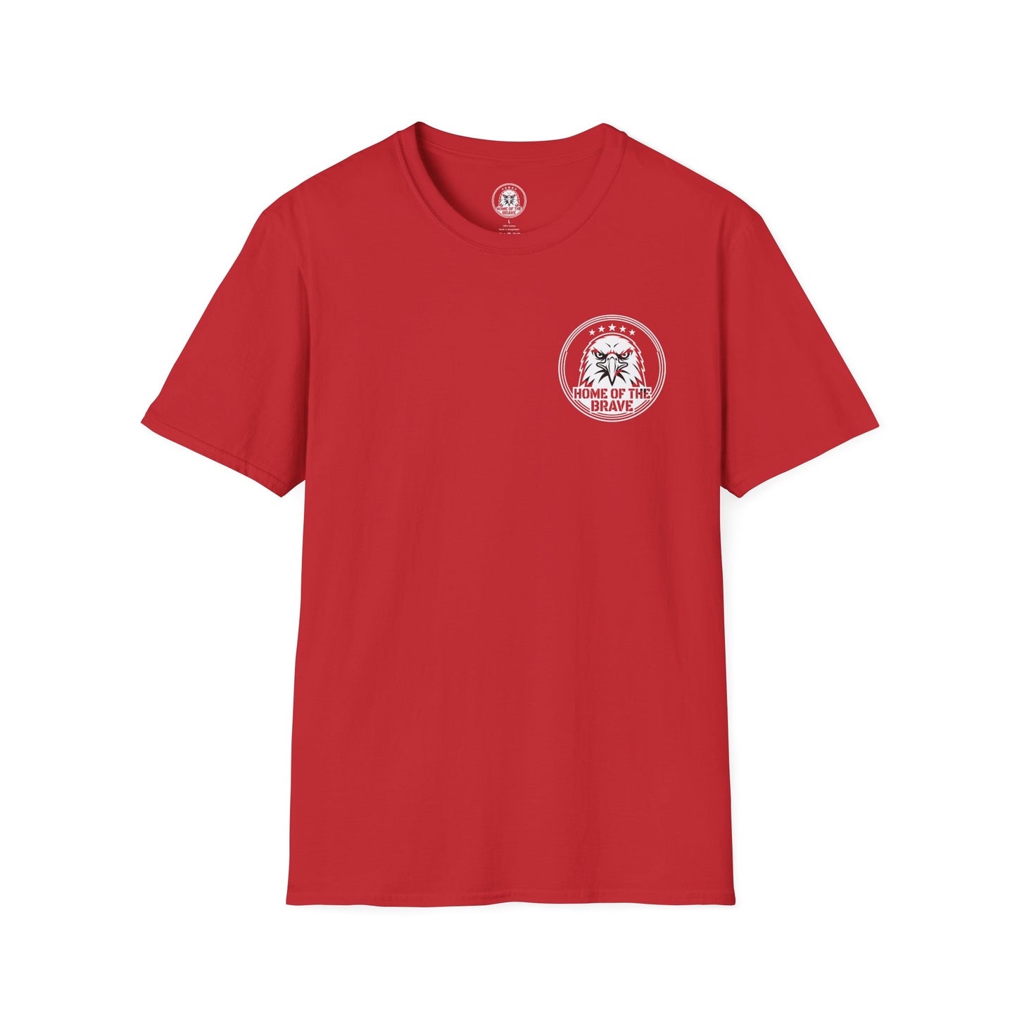 T-Shirt — 'Home of the Brave' Eagle Patriotic Graphic Tee