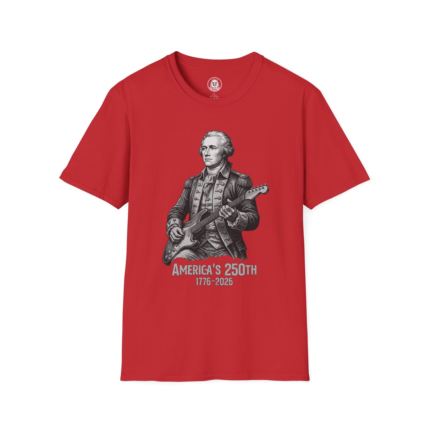 America's 250th T-Shirt — Patriotic Hamilton Guitar Graphic (1776–2026)